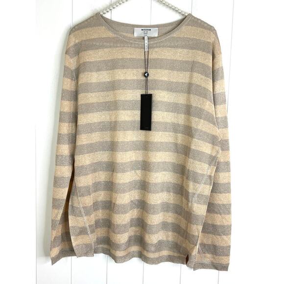 Free People x One Teaspoon New Mexico Knit Sweater Gold/Silver NWT - Picture 2 of 11